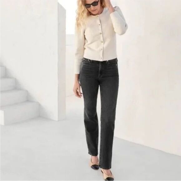 AYR The LaLa Straight Leg jeans in Vintage Black - Picture 3 of 9